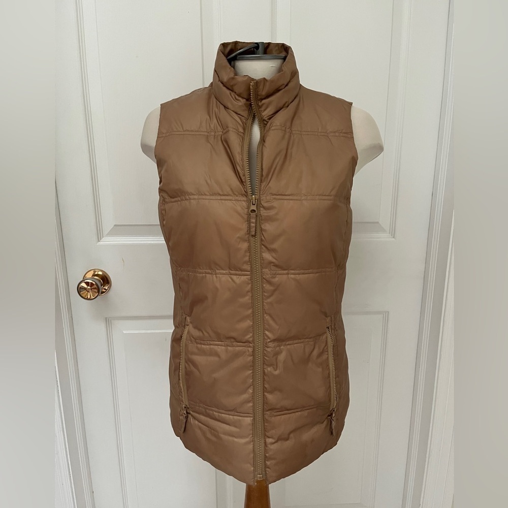 Tribal puffer vest tan coloured size ladies small
